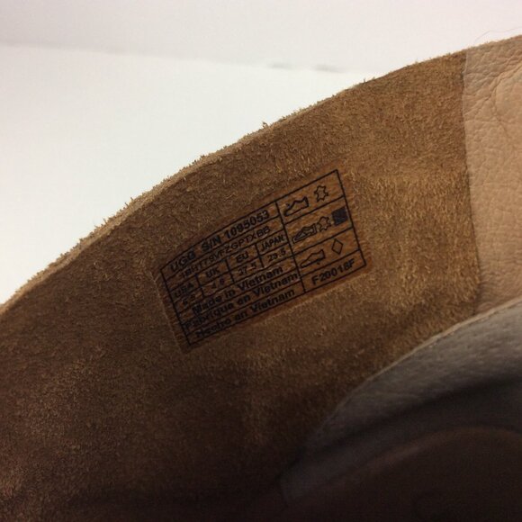 UGG Ankle Boot Classic Suede Leather Bandara Tan Brown Coastal Cowgirl 6.5 - Picture 5 of 10